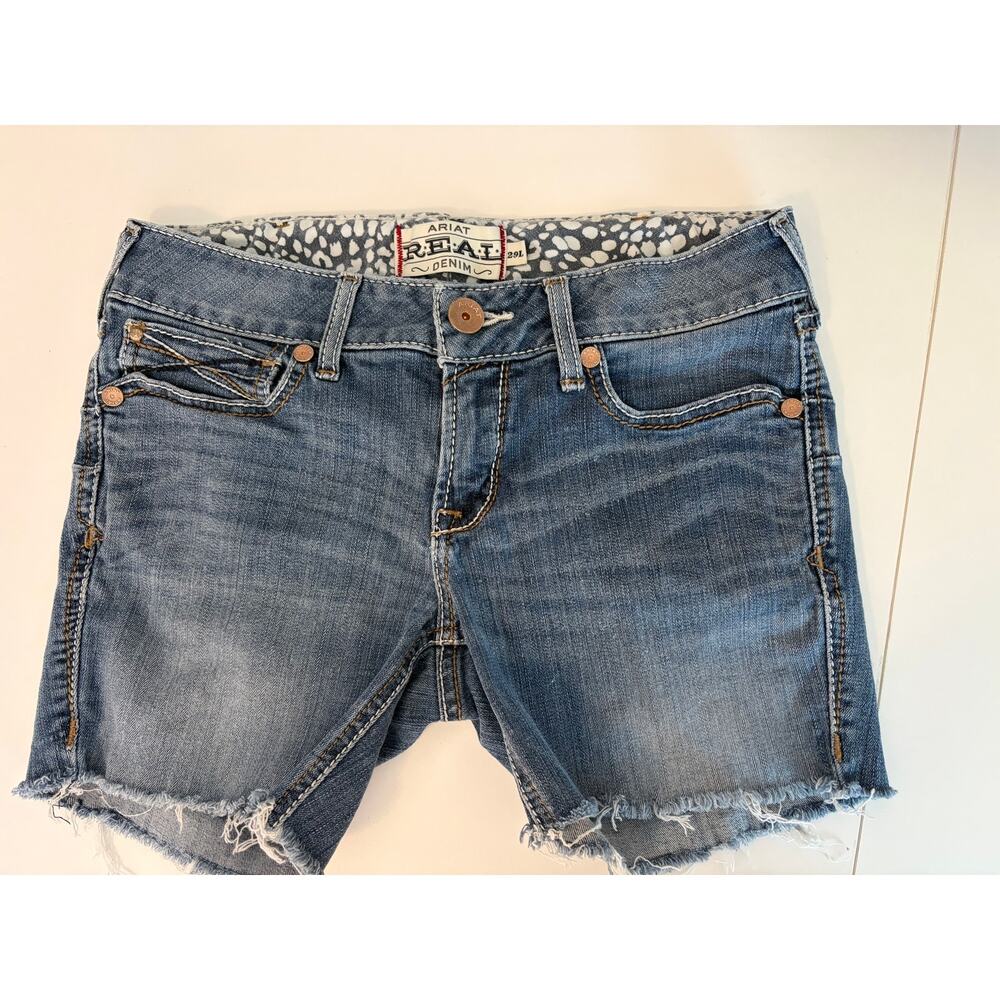 ARIAT REAL Denim Short Ladies Sz 29 #Cow Girl Chic